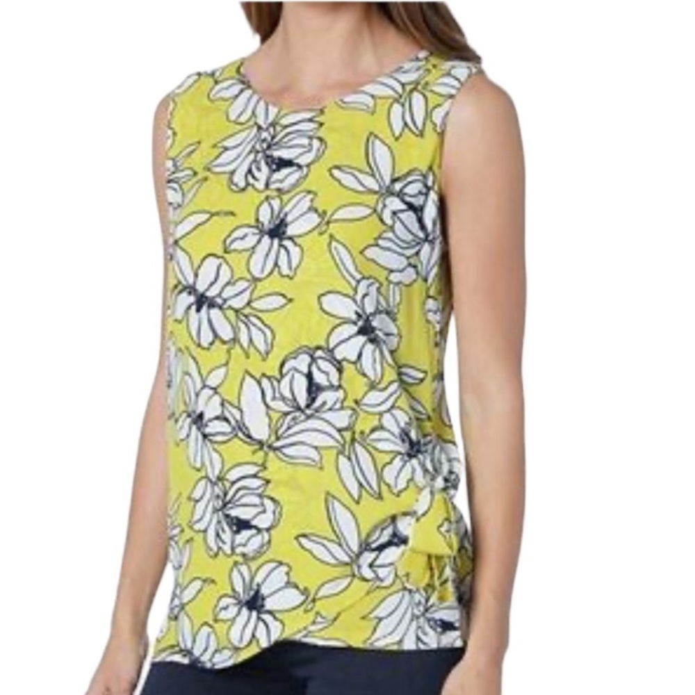Chaya New York Floral Sleeveless Blouse